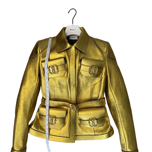 BALLY LEATHER JACKET RUNWAY  SS2023 SIZE 40 NEW WITH TAGS - Picture 6 of 8